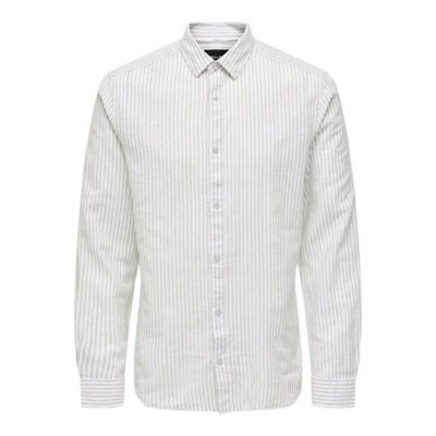 Chemise à manches longues homme Onscaiden Stripe Linen 660 ONLY AND SONS