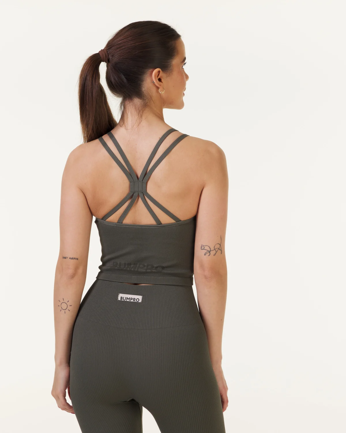 Bumpro Perfect Rib Croptop Military Green