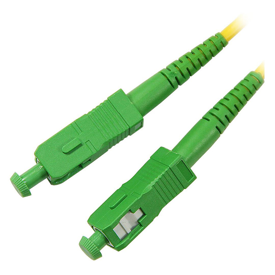 Jarretière optique simplex monomode 9/125 SC-APC/SC-APC - 15 m