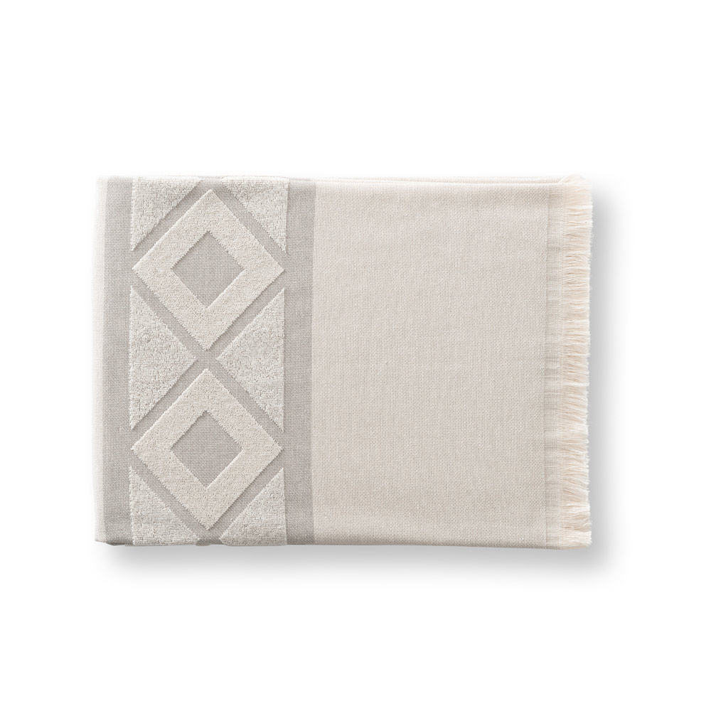 hi!dea 99046 - Serviette de toilette multifonctionnelle et de bain (350g/m²) en coton léger et résistant (85%) et en coton recyclé (15%)