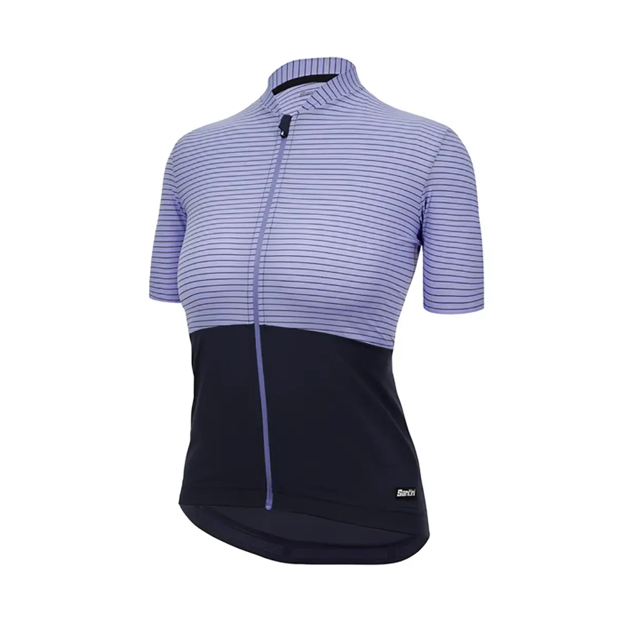 Santini Colore Riga Fietsshirt Korte Mouwen Paars/Donkerpaars Dames