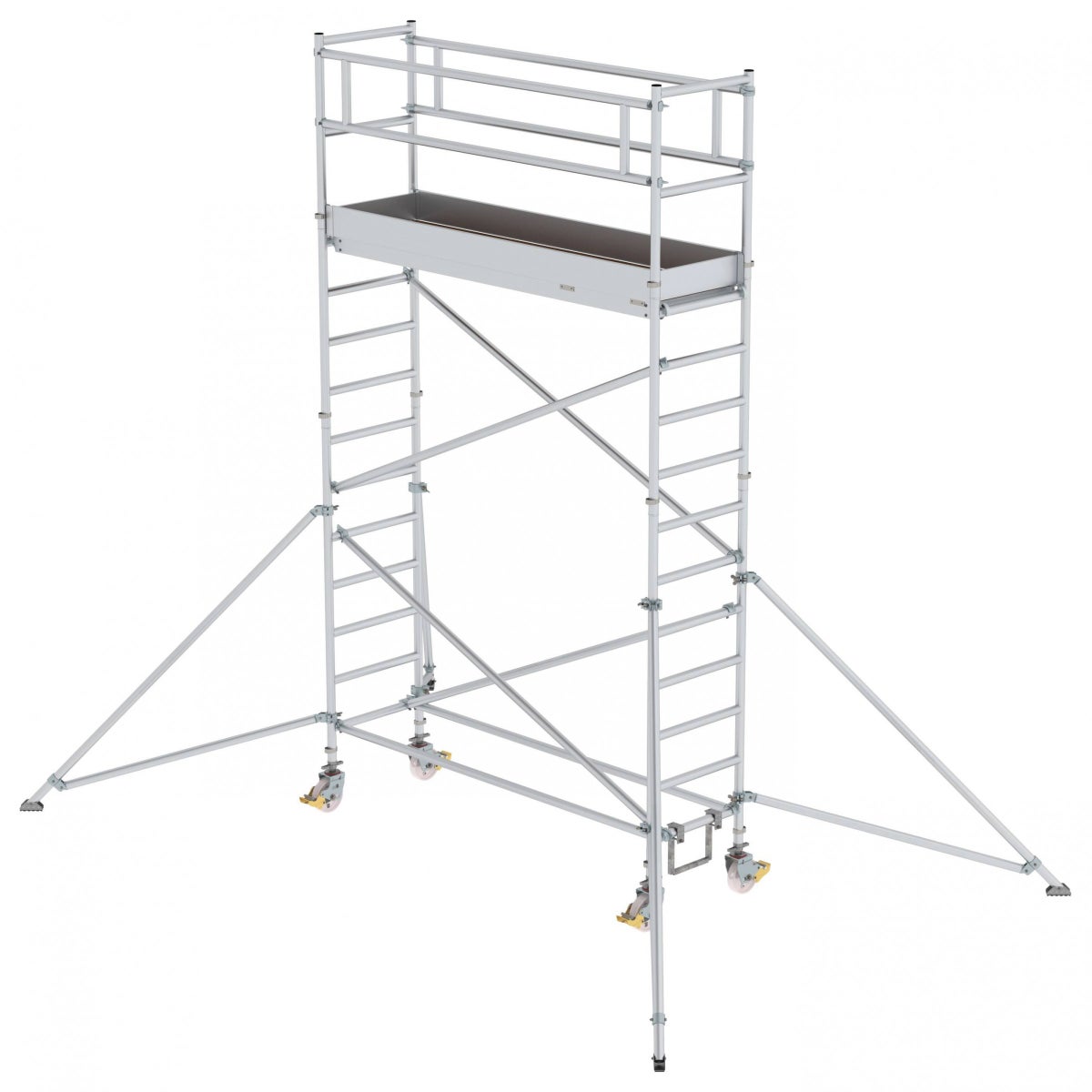 MUNK aluminium rolsteiger met stempel 2,45x0,75m platform 5,07m AH