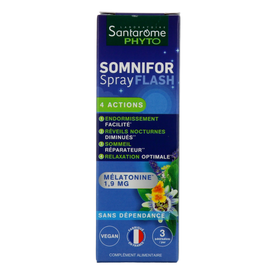 Santarome Somnifor mélatonine et plantes - Sommeil, relaxation