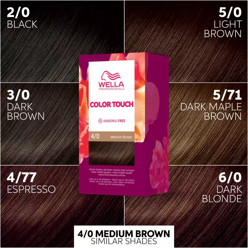 Wella Professionals Color Touch Pure Naturals - 4/0 Medium Brown