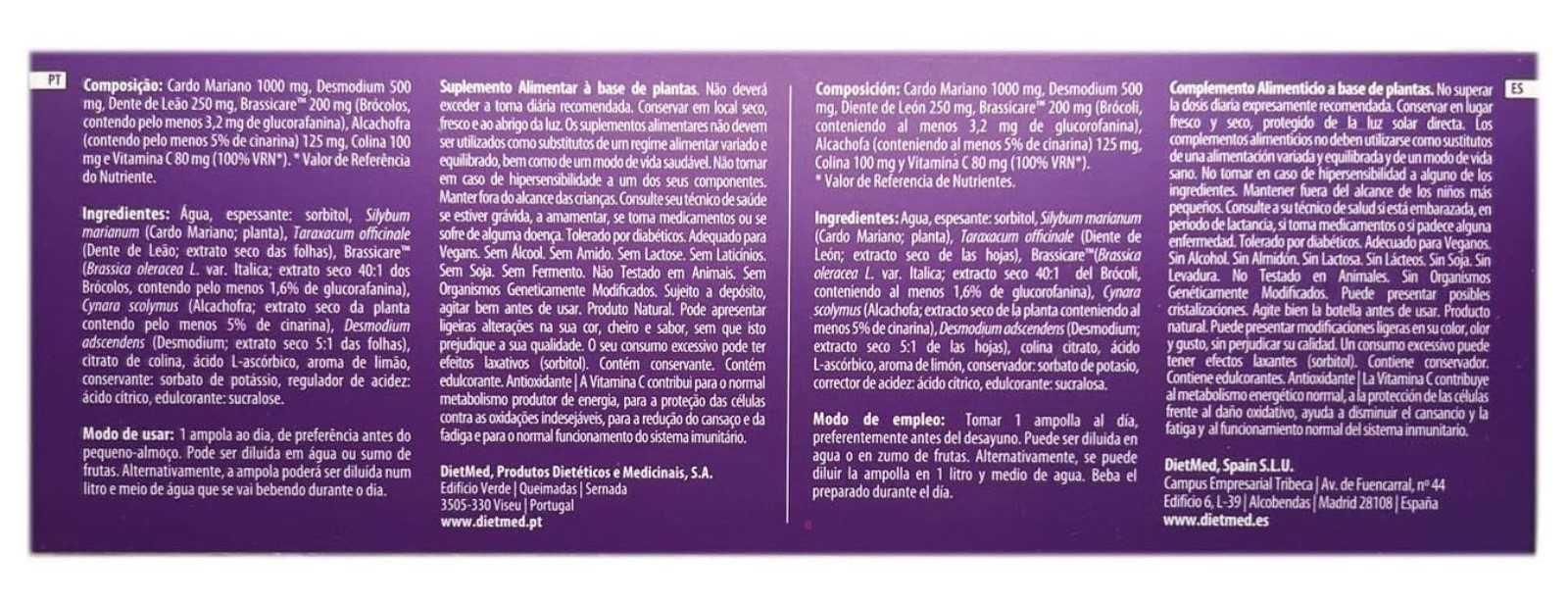 Dietmed Cinasina Depur Plus 30 frascos
