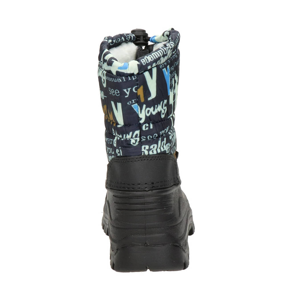 Snow Fun snowboots donkerblauw/multi