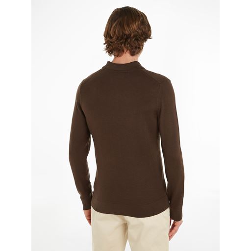 Calvin Klein Merino Polo Pullover, Java, L