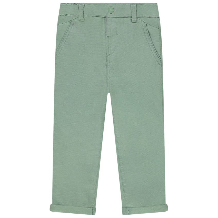 Pantalon chino en toile unie pour bébé garçon - Vert