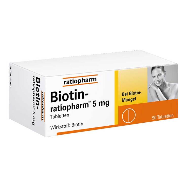 Biotin Ratiopharm 5 mg Tabletten, 90 St