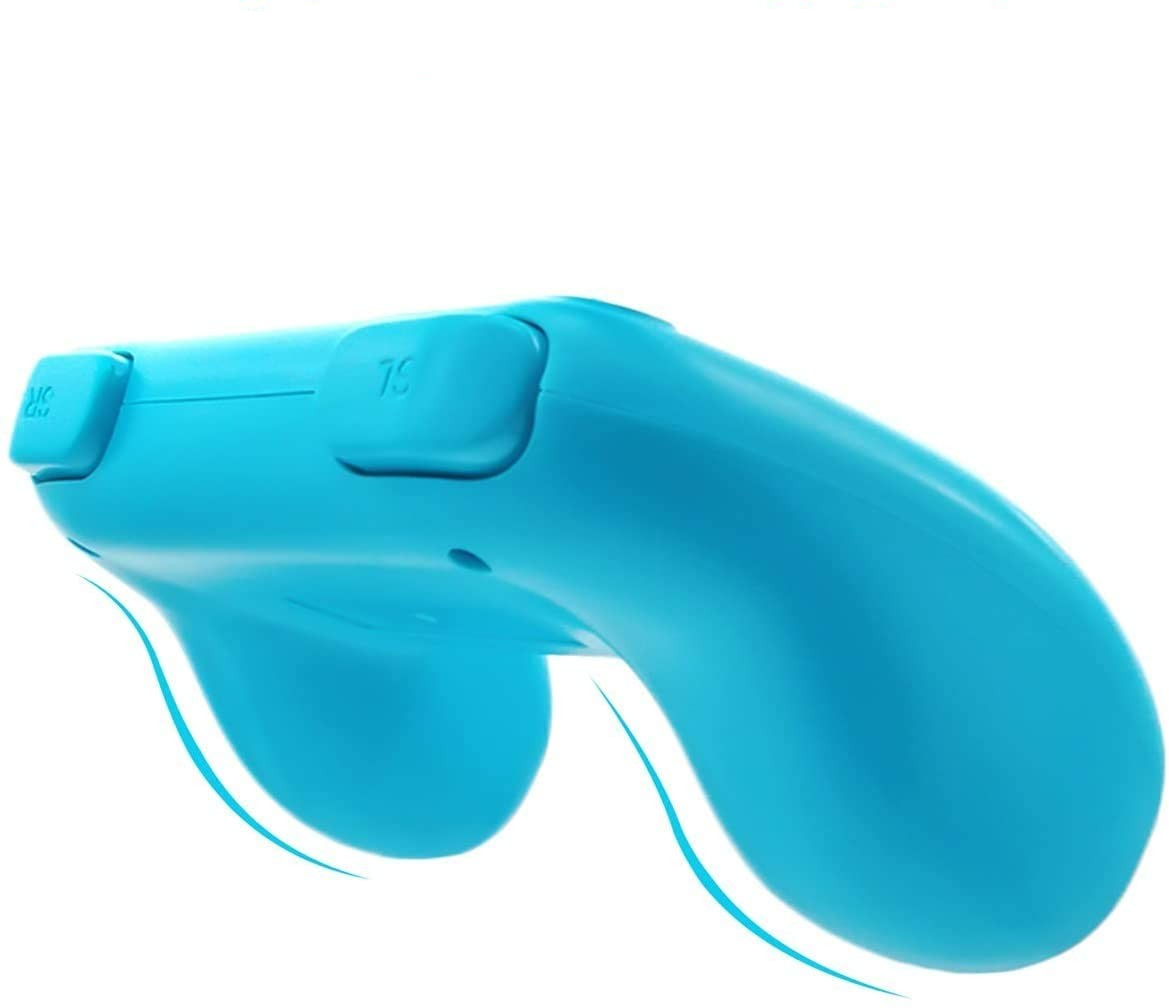 (2er Set) Ergonomischer Nintendo Switch / OLED Joy Con Controller Griff Halterung - Blau / Rot