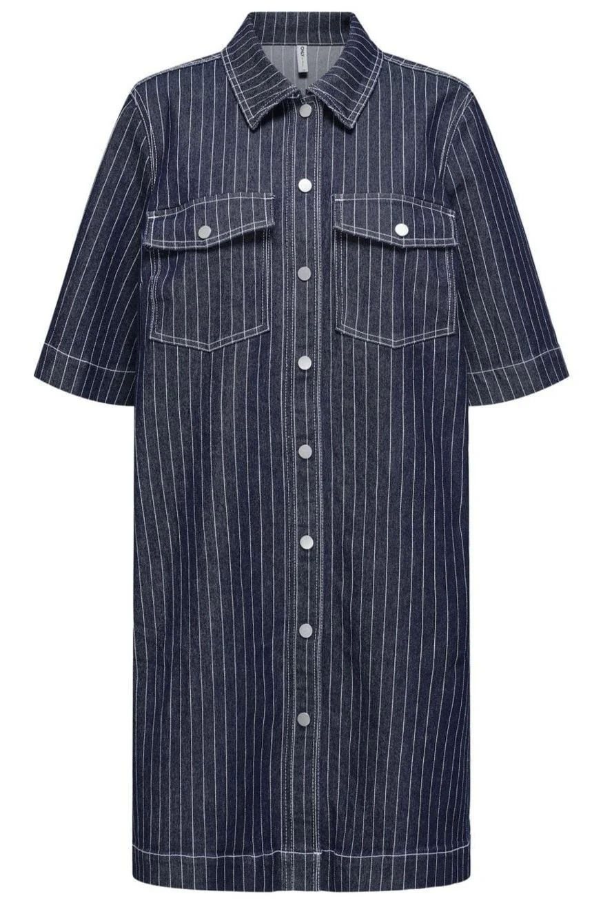 Only Onlbelle S/S Stripe Dress Gua