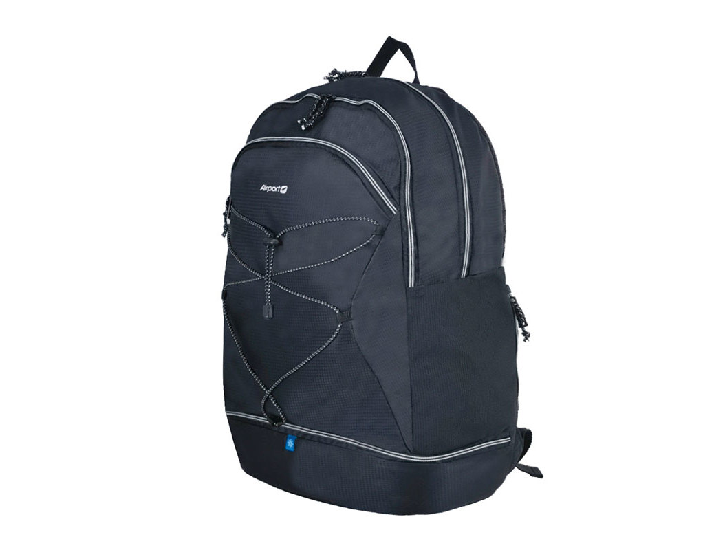 MOCHILA AIRPORT PRETA ECO 55X34X17CM