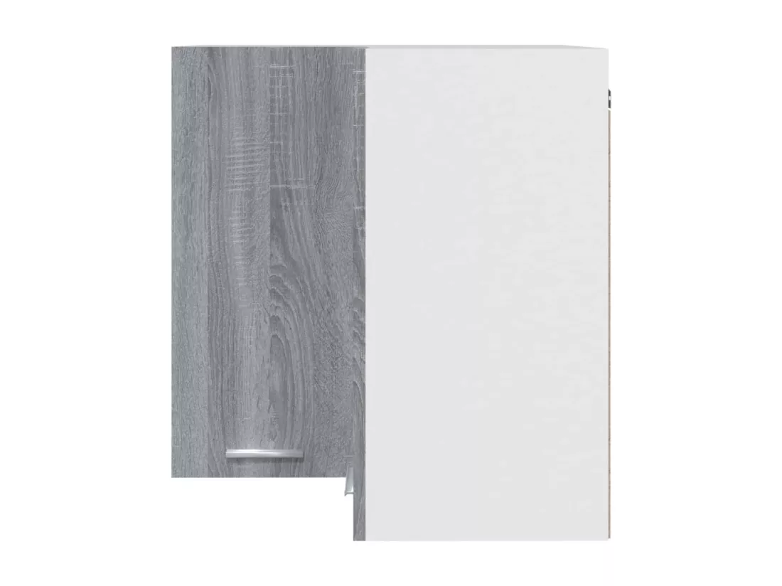 Armoire d'angle suspendue Sonoma gris Bois d'ingénierie