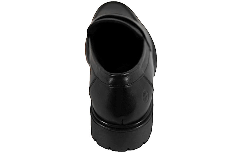 TAMARIS LOAFERS I SORT GLAT SKIND
