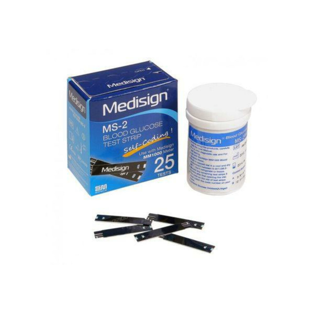 Testjezelf.nu Teststrips Glucosemeter MM1000 Kat En Hond25 stuks