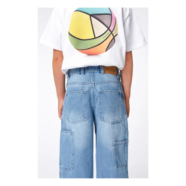 Molo T-Shirt Rodney Peace Basket Coton Bio | Blanc