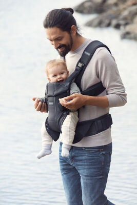 BabyBjörn One Air Bæresele 3D Mesh, Antracit Grey