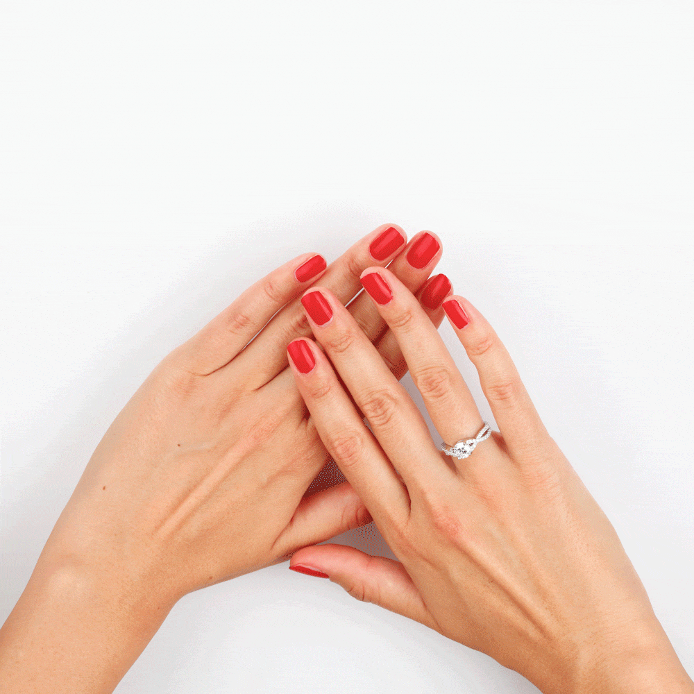 Bague Karin Argent Blanc Oxyde De Zirconium
