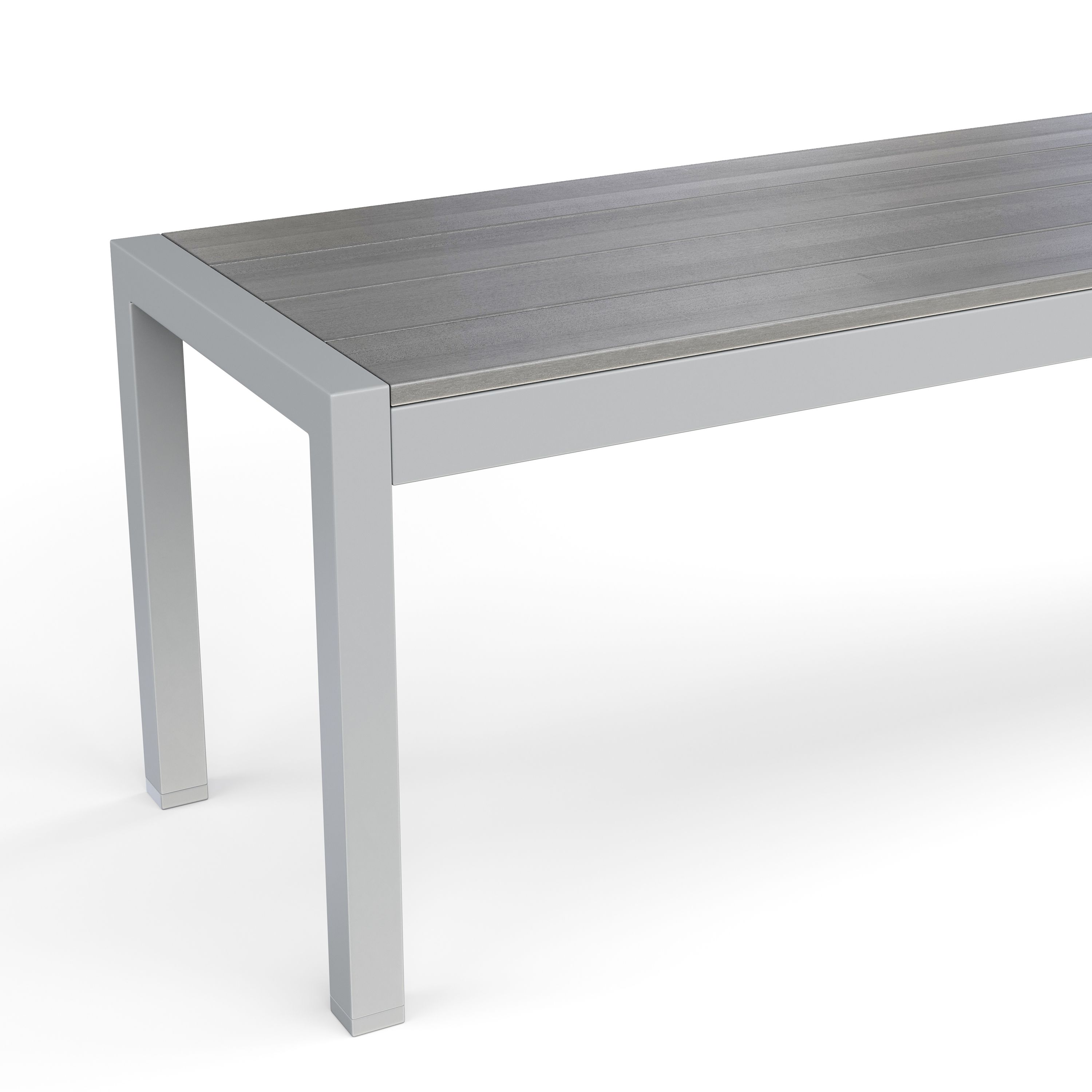 Gartenbank ZILO 165 cm grau