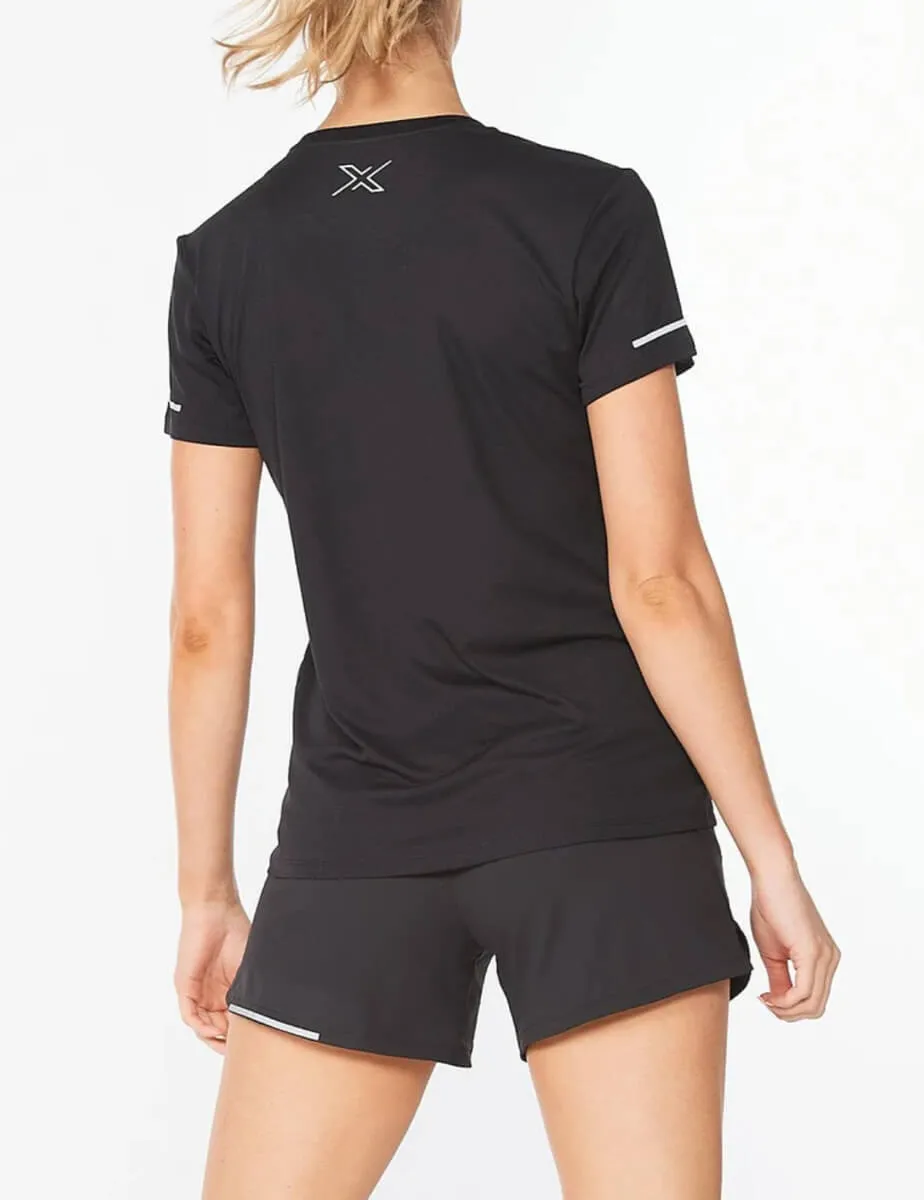 2XU Women's Aero Tee Black/Silver