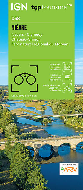 IGN - NIEVRE D58 TOP TOURISME 100 IGN