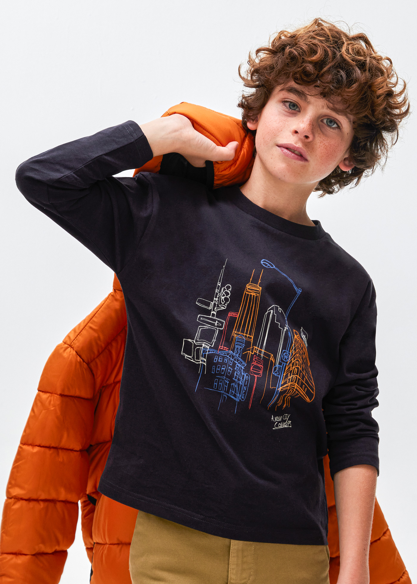 Camiseta skatista Better Cotton Fit para menino