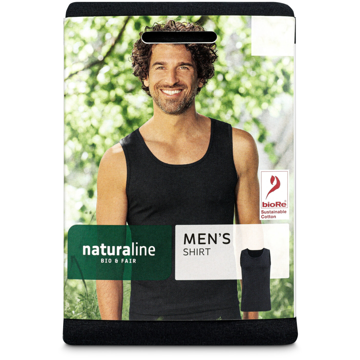 Naturaline Textil Herren Shirt schwarz XL