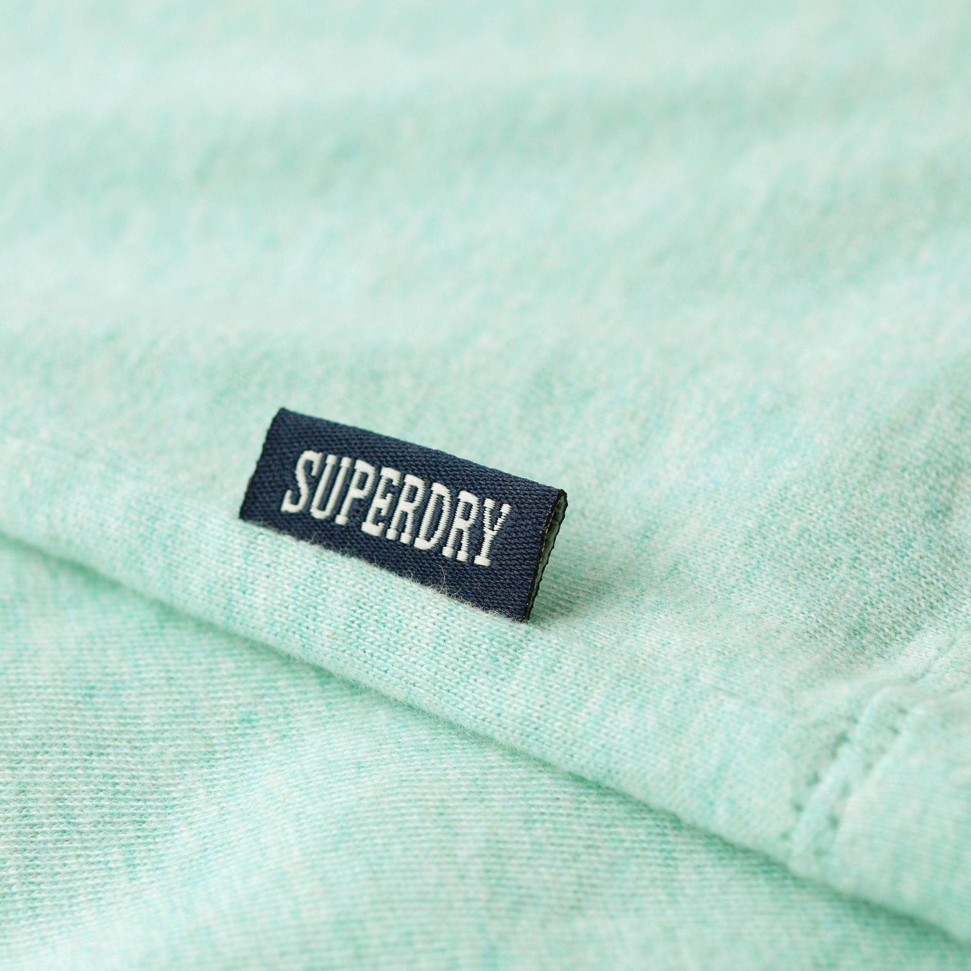 Superdry Essential Logo EMB T-Shirt Herren light mint green marl