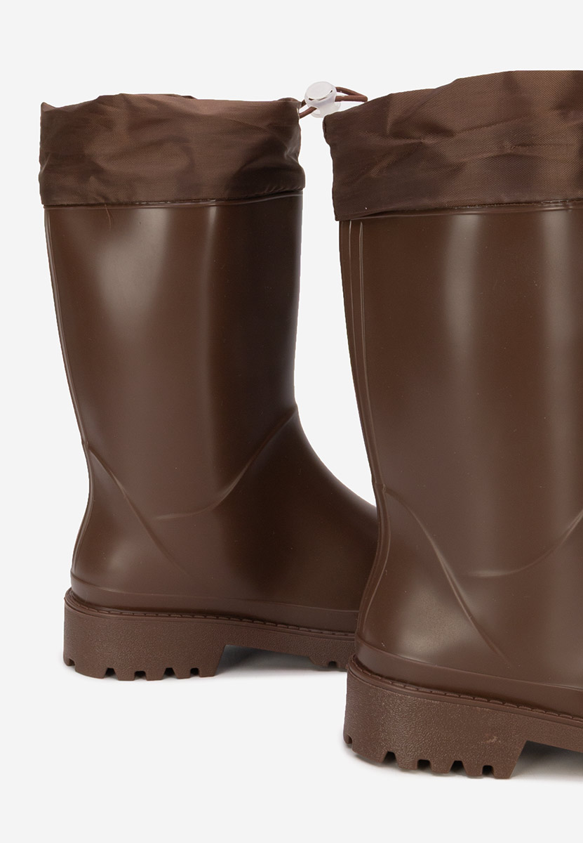 Bottes en caoutchouc brunes Zunaira