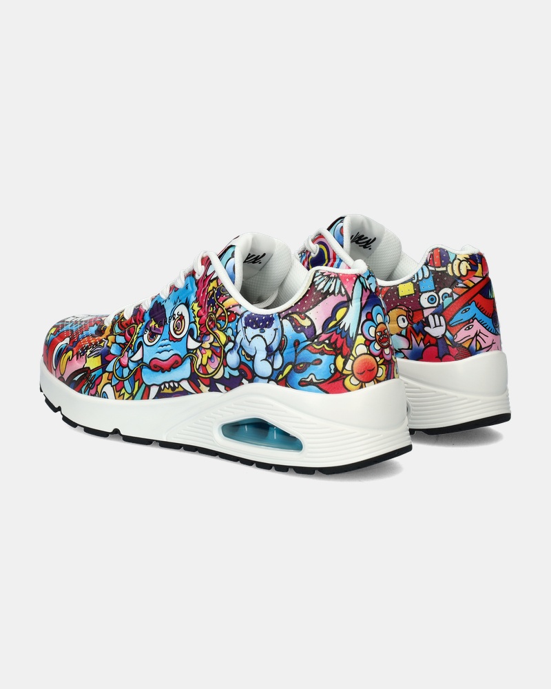 Skechers Uno Colour Doodle Lage sneakers  - multi