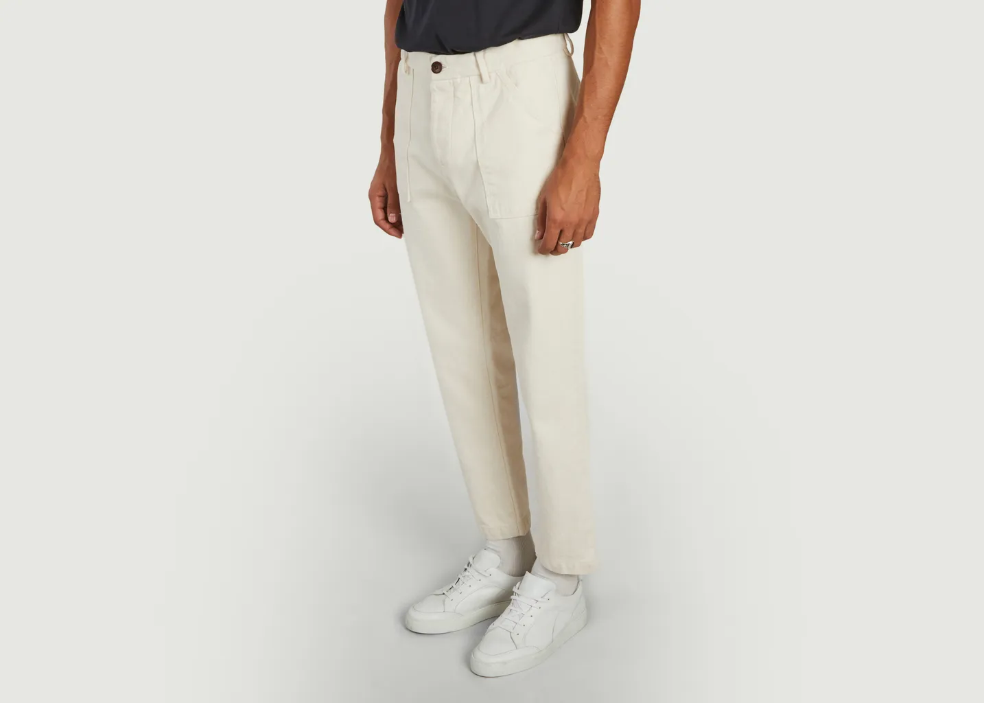 Pantalon fatigue en coton Cuisse de Grenouille