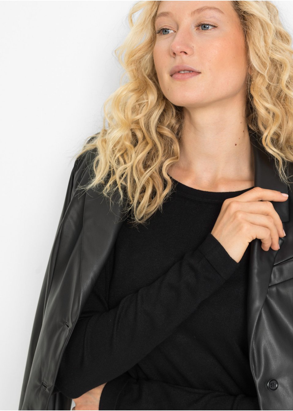 Pull avec empiècement jupe avec viscose