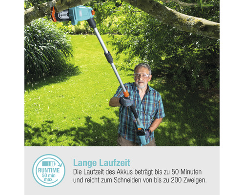 GARDENA P4A TCS 20/18V Accu-stoksnoeischaar zonder accu en lader, 20 cm