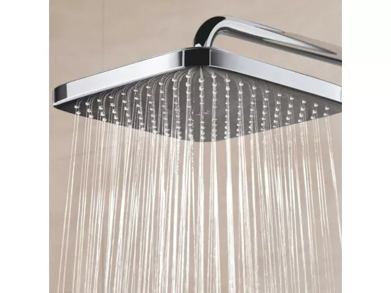 Douche de tête GROHE Quickfix Vitalio Comfort 250 Cube + nettoyant GrohClean