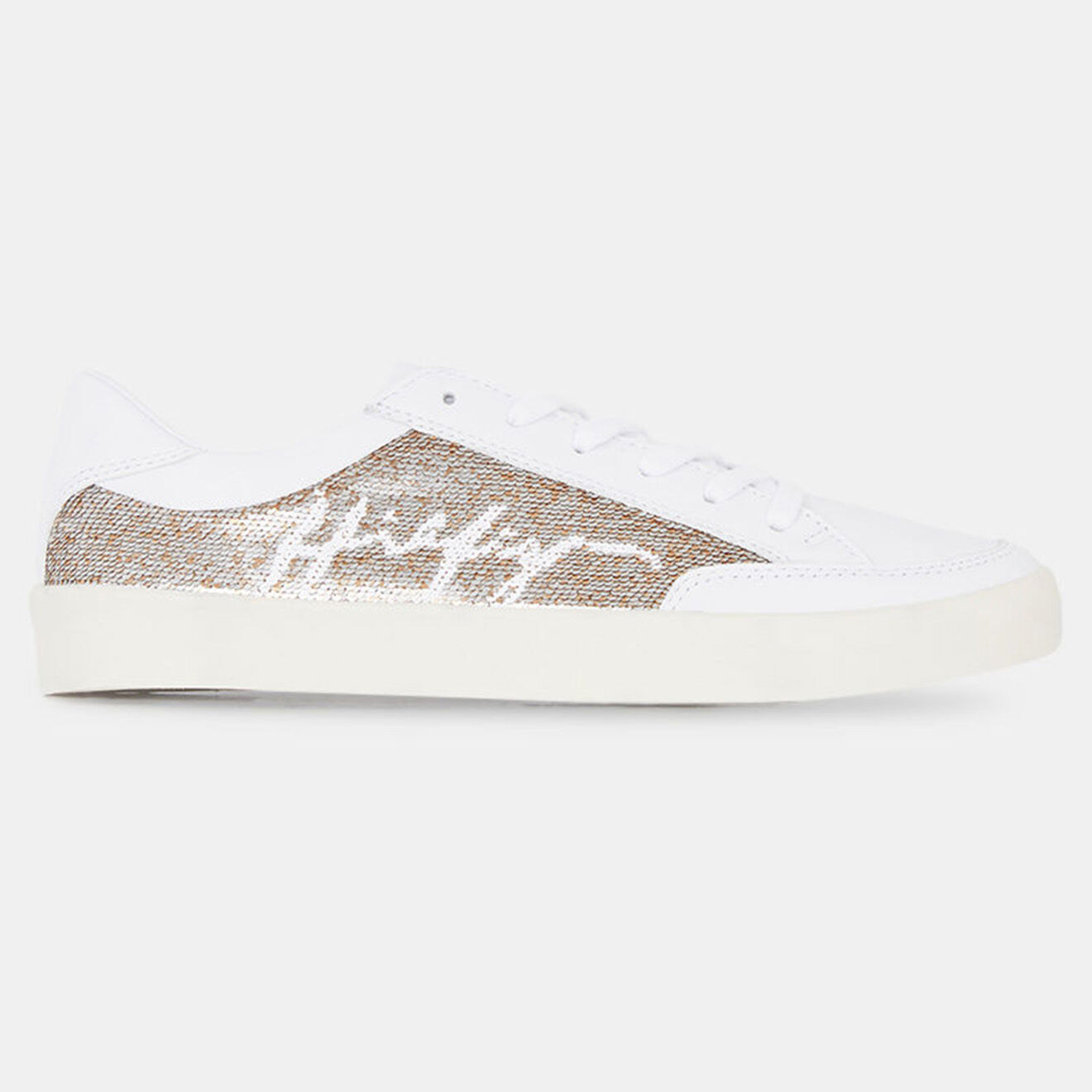Tommy Hilfiger Baskets en Cuir basses Sequins blanches