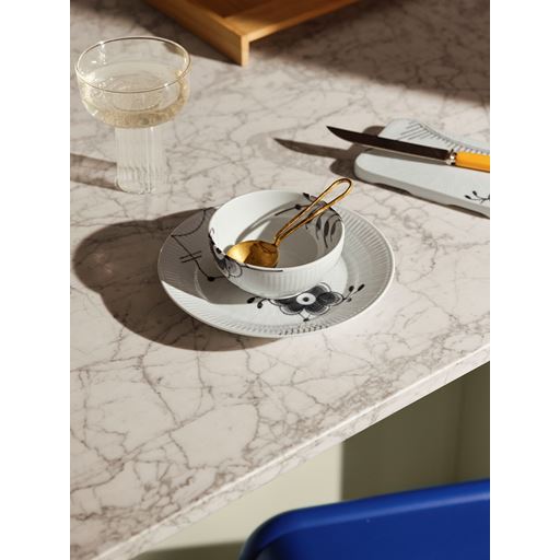 Royal Copenhagen Sort Mega Riflet Skål, Ø11 cm