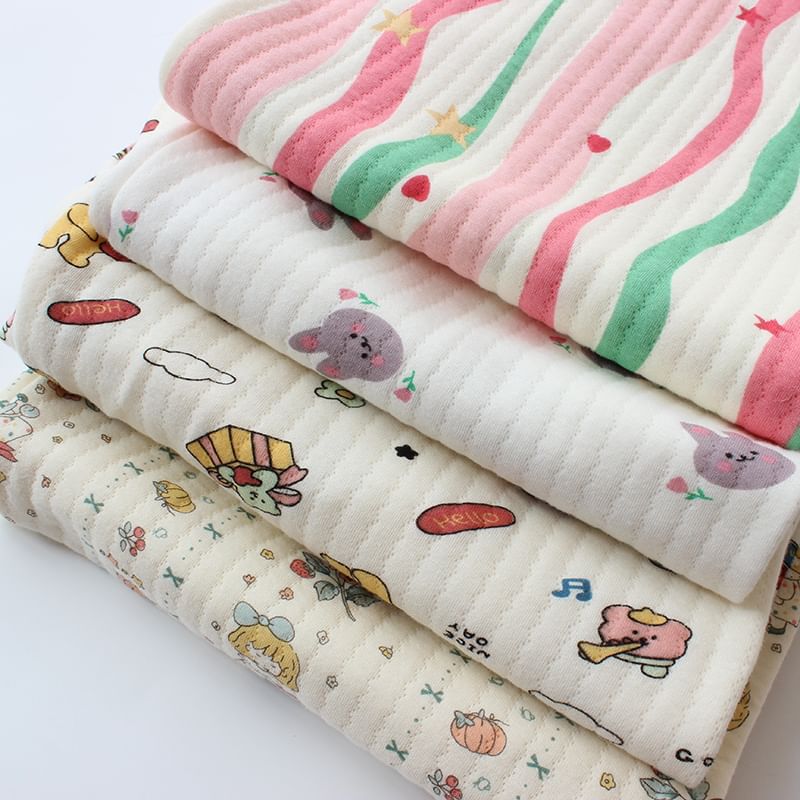 Dogini - Pyjamabroek met elastische taille en rechte pijpen en patroonprint