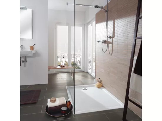 Receveur de douche antidérapant 120 x 90 VILLEROY ET BOCH Lifetime Plus céramique blanc