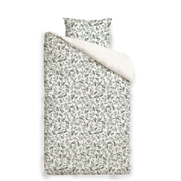 Mies & Co Junior Dekbedovetrek Sage Green 120 x 150 cm