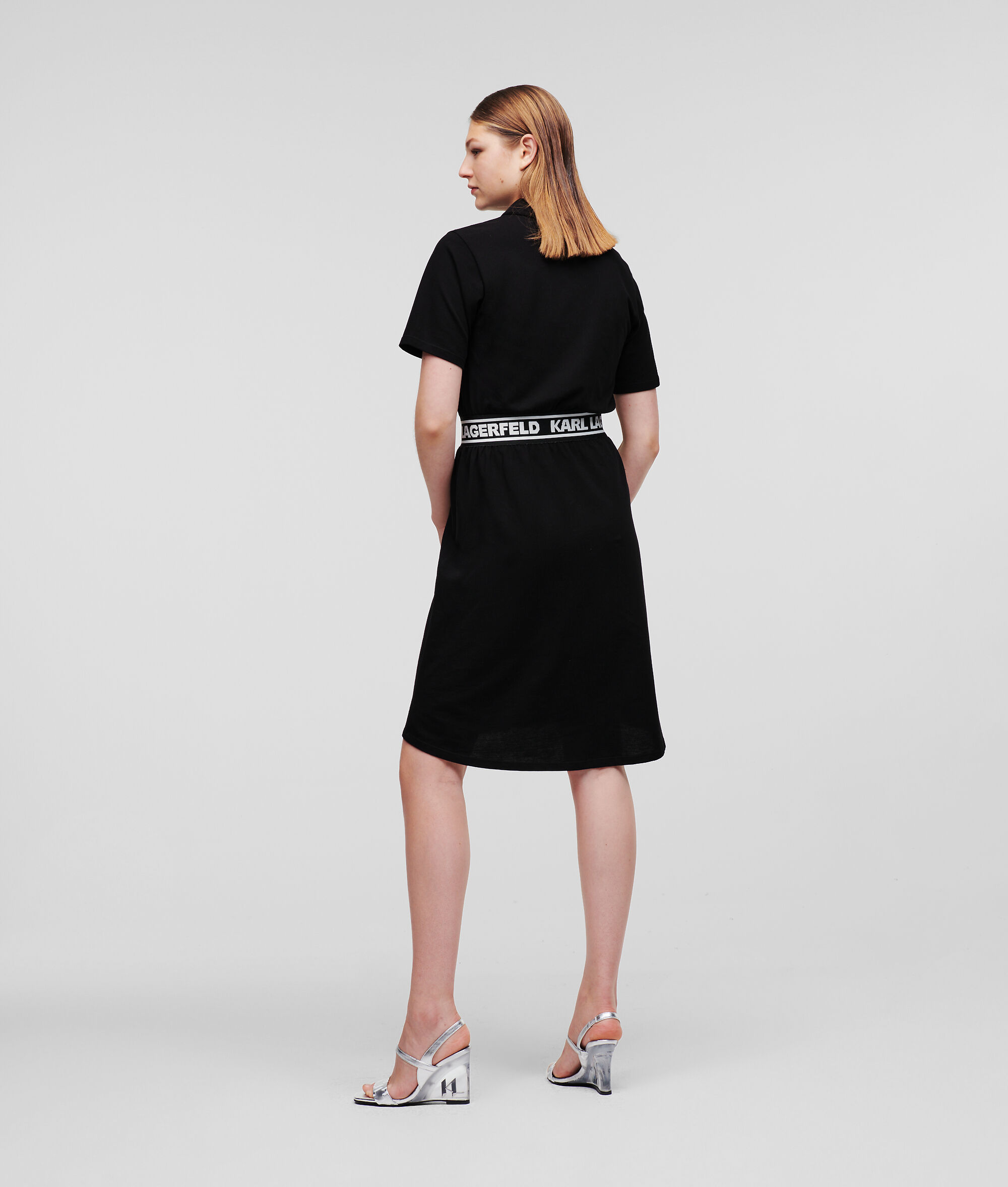 ROBE POLO À GALON AVEC LOGO KARL