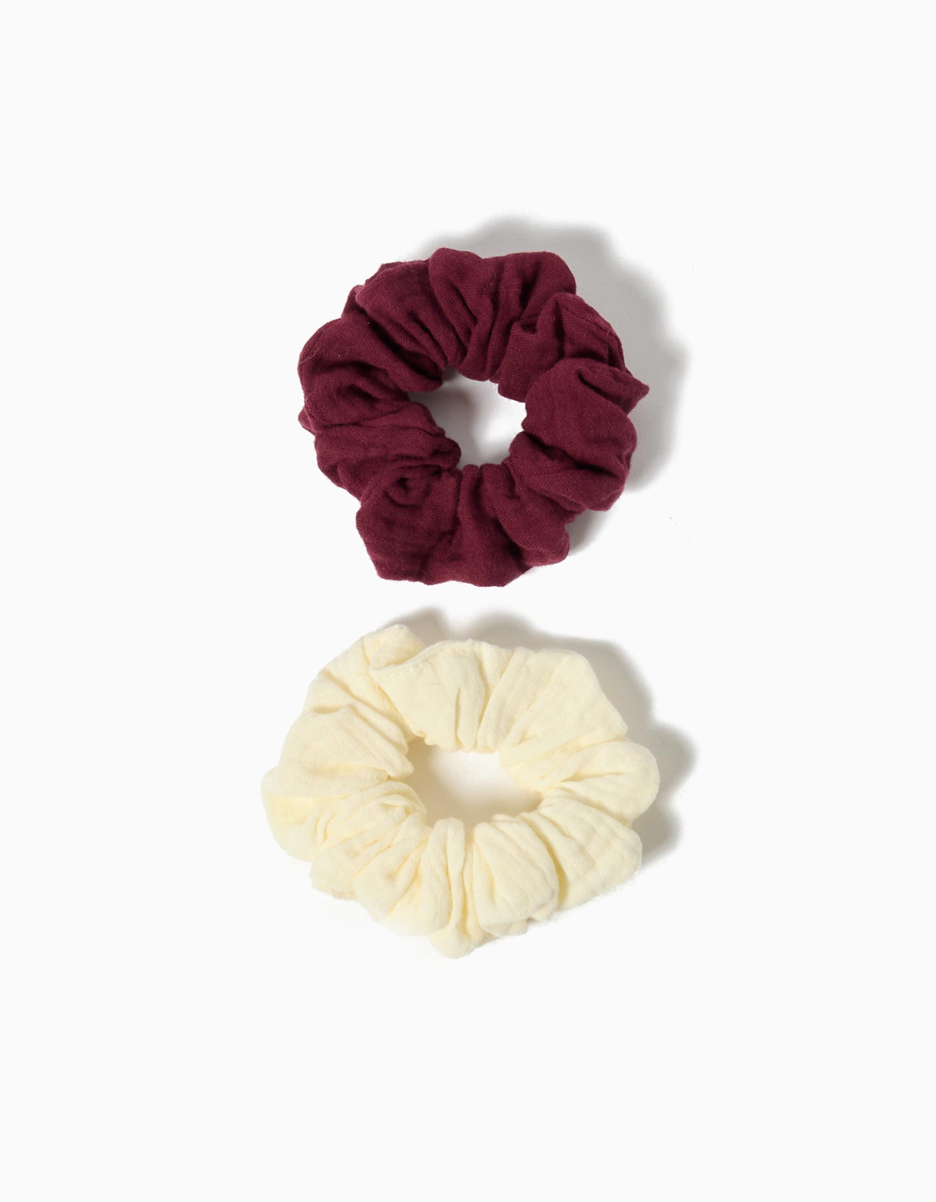 Pack 2 Elásticos de Cabelo Scrunchies, Menina, Multicor