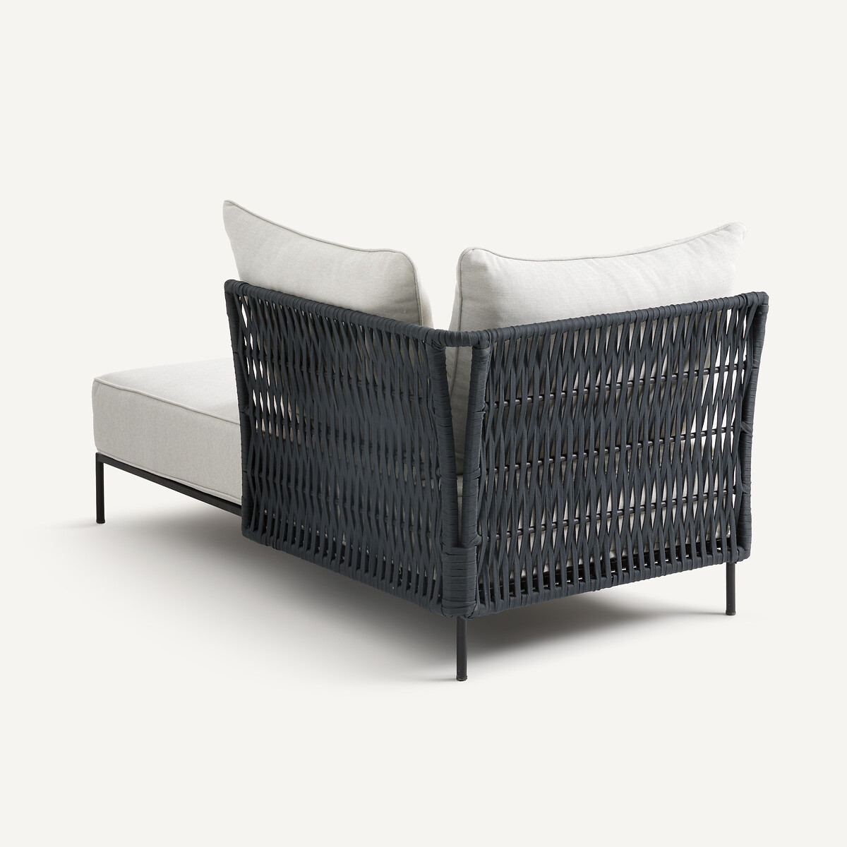 AM.PM<br>Chaise longue reversível com cintas trançadas, Leandra
