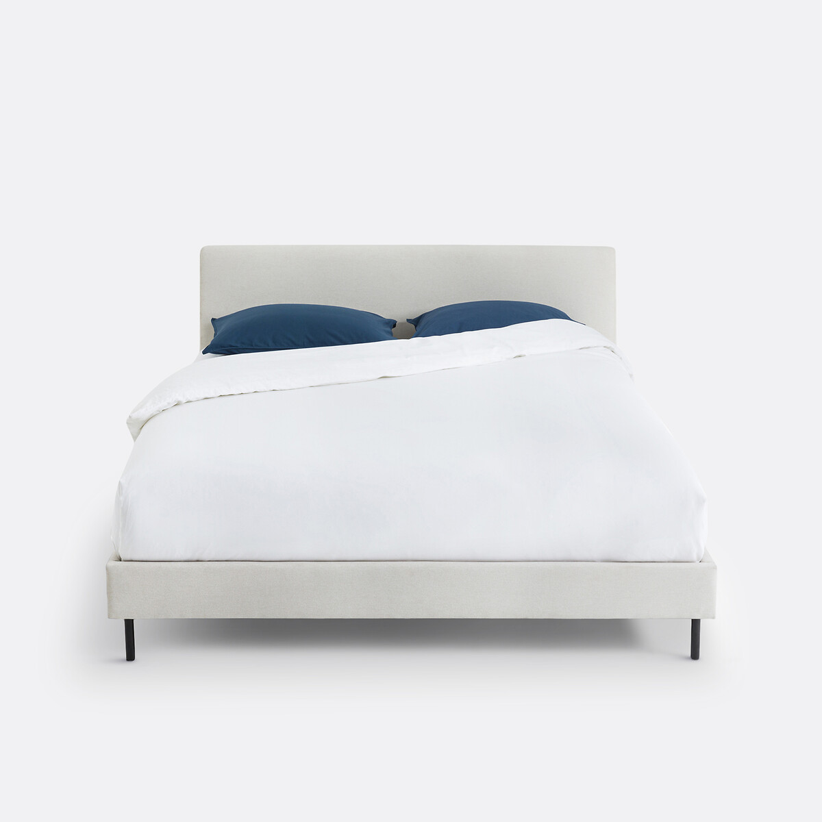 LA REDOUTE INTERIEURS<br>Cama estofada com base de ripas, Tella