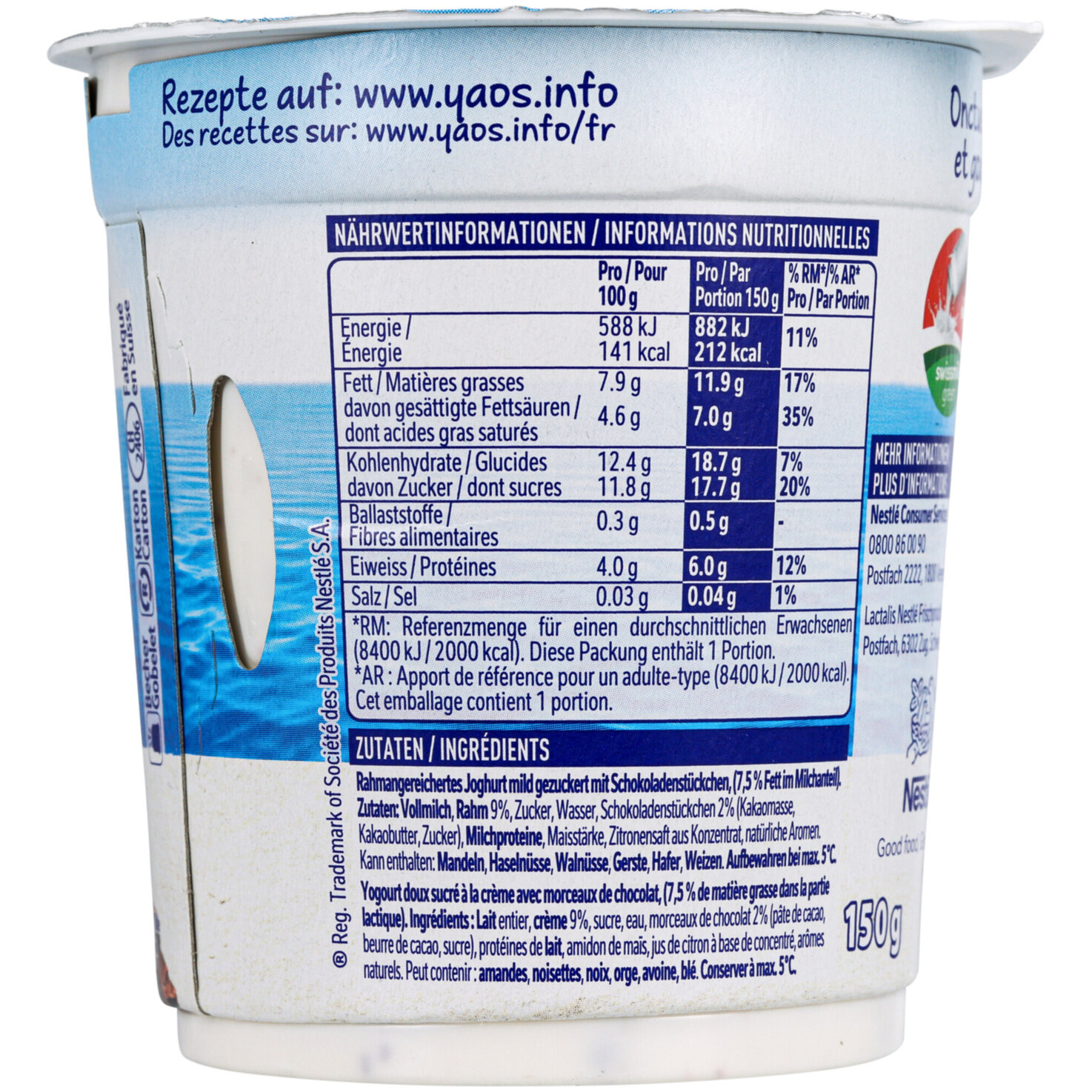 Nestlé YAOS Sensations Stracciatella 2x150g