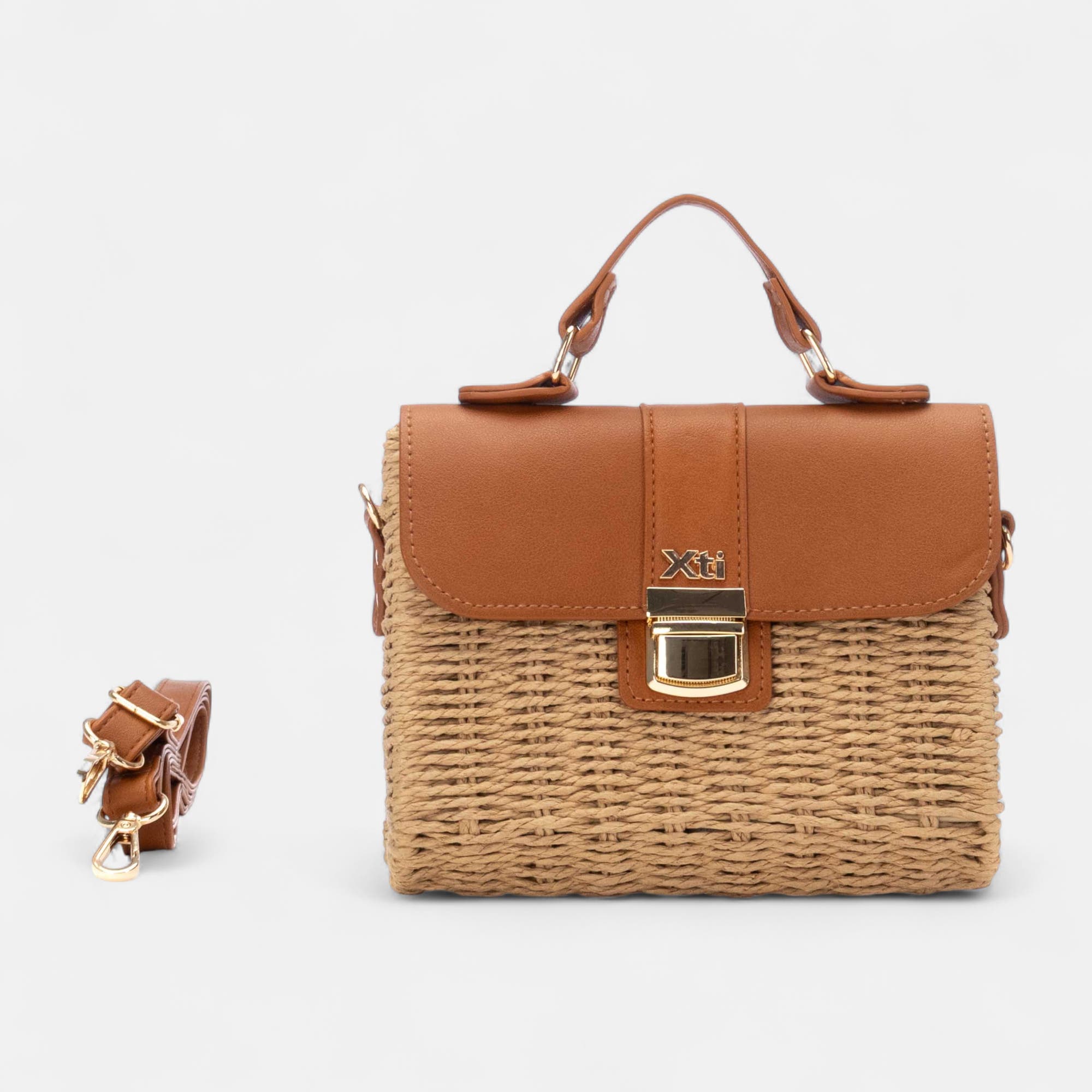 Sac bandoulière camel