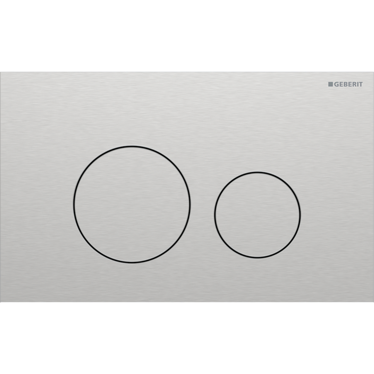 Geberit Sigma40 Round drukplaat RVS met easy-to-clean coating