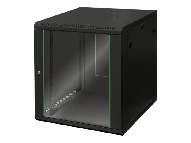 WALL MOUNTING CABINET 600X600MMRACK 12U DYNAMIC 638X600X600MM BLACK
