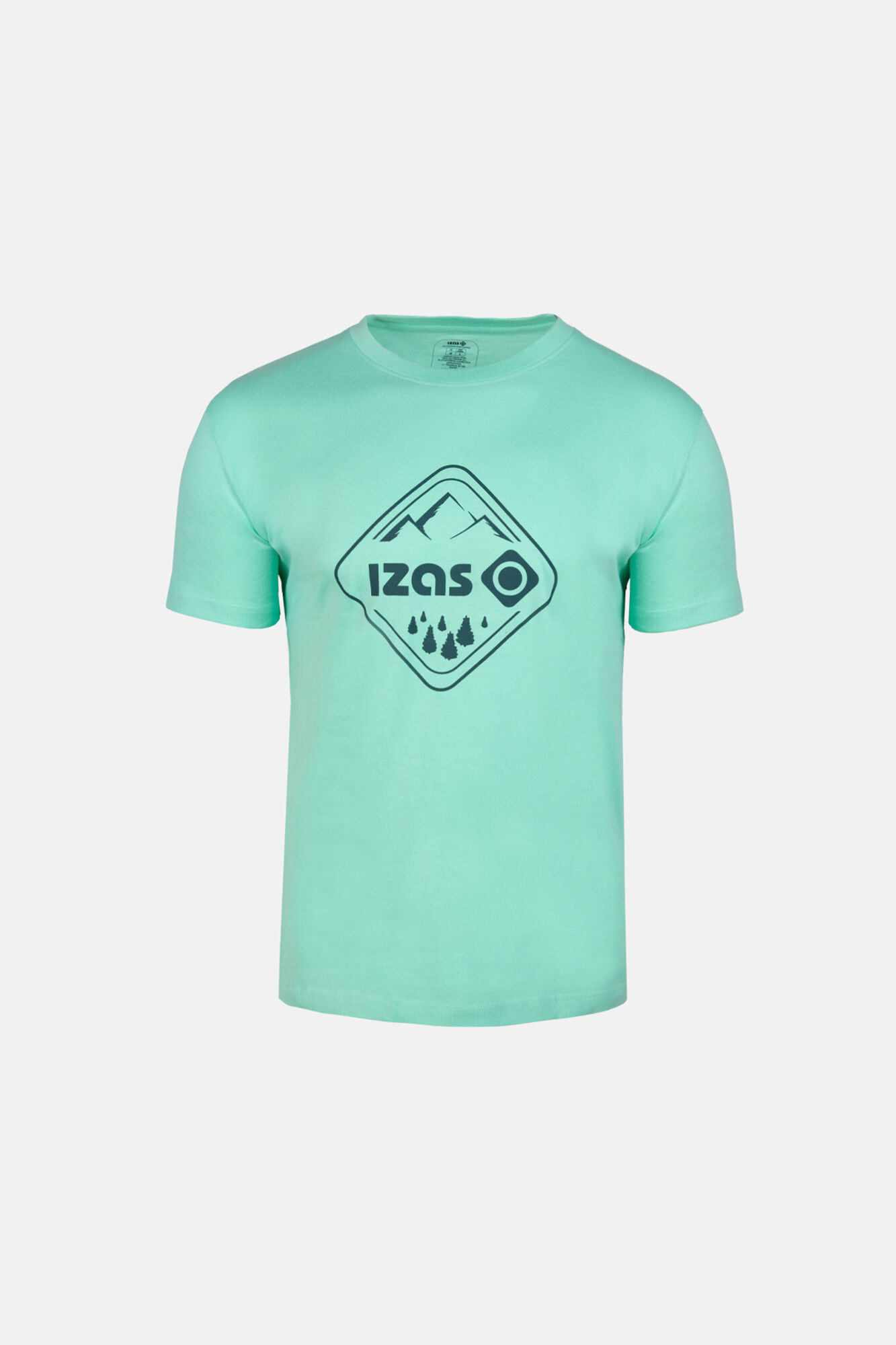 Camiseta de manga curta com estampa de folha - Pernas transparentes
