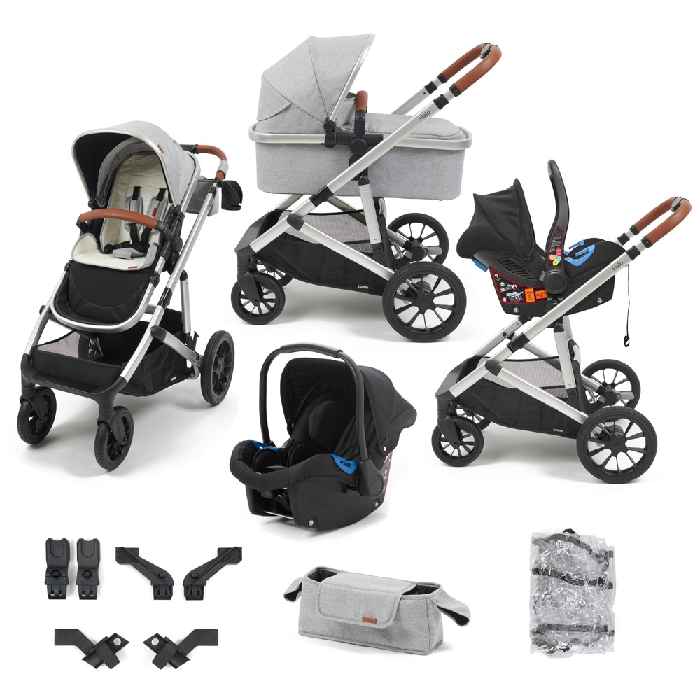Zummi Halo Tandem 3-in-1 Reisesystem Stone & Autositz