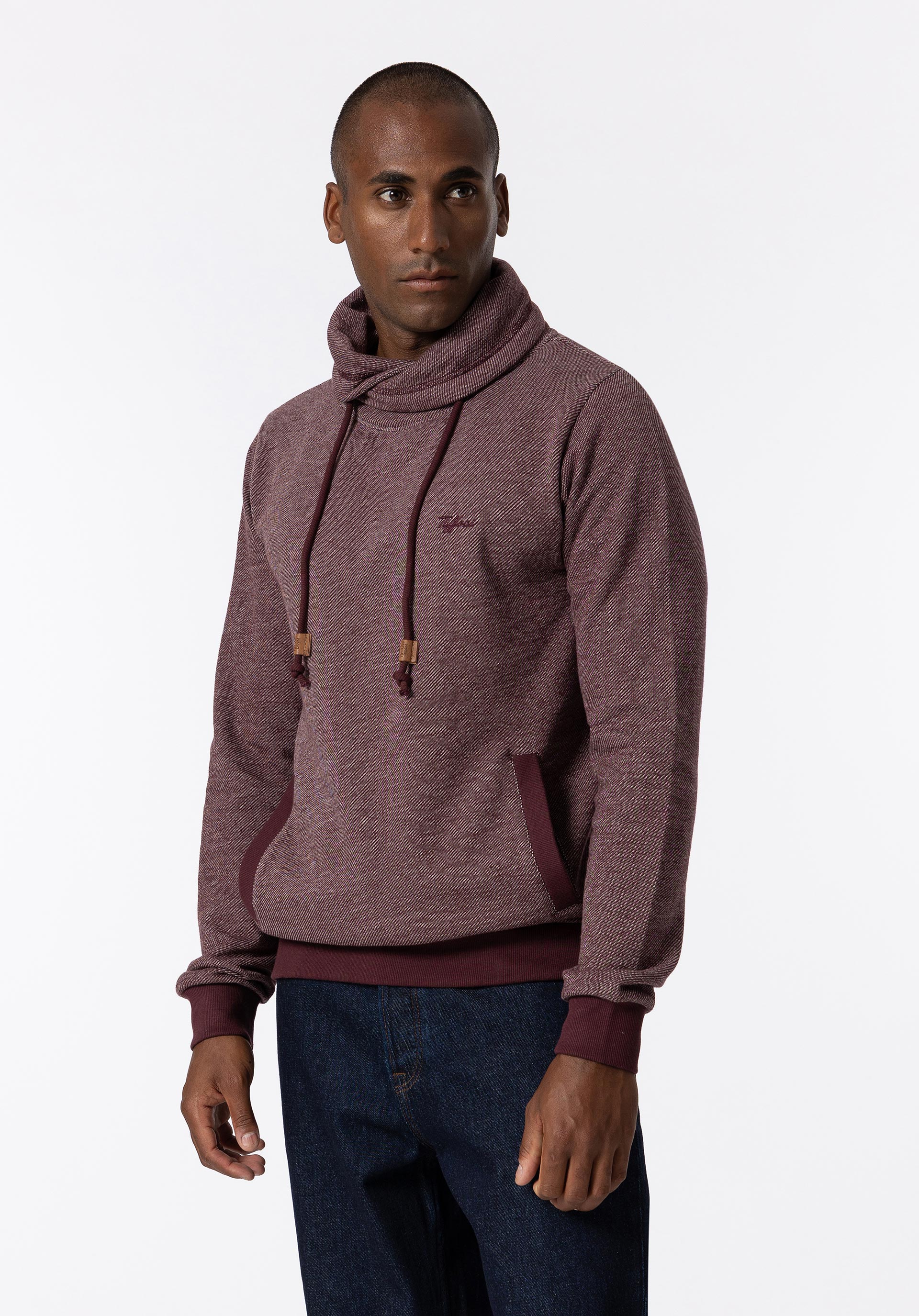 Sweatshirt com Decote Envolvente